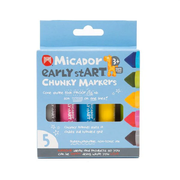 Micador early stART Chunky Markers 5-Color Set