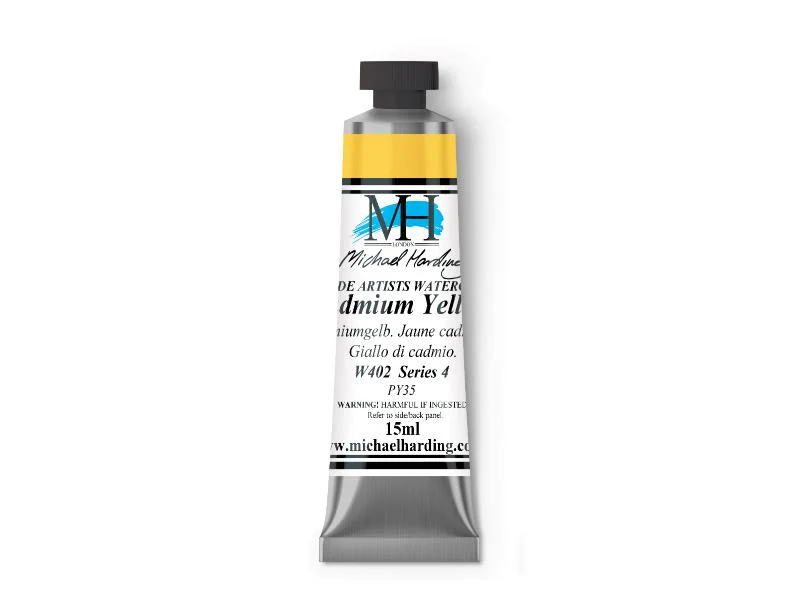 Michael Harding Artists Watercolor 15ml - Cadmium Yellow - Image 2