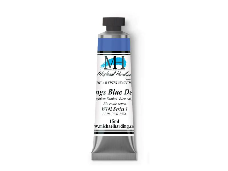 Michael Harding Artists Watercolor 15ml - Kings Blue Deep - Image 2