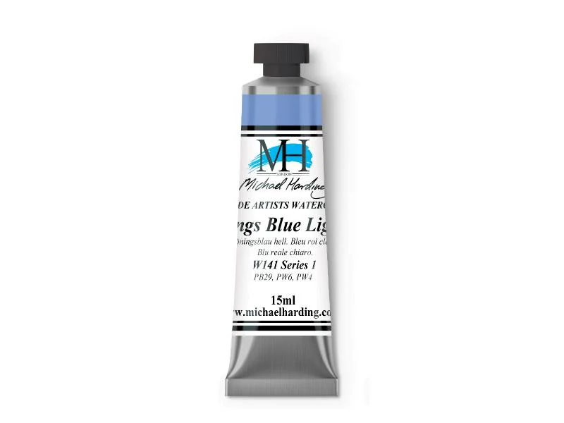 Michael Harding Artists Watercolor 15ml - Kings Blue Light - Image 2