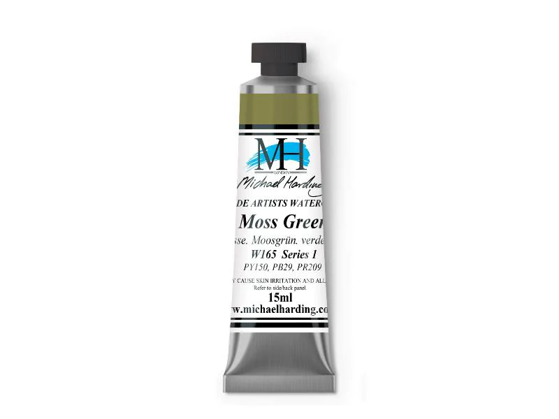 Michael Harding Artists Watercolor 15ml - Moss Green - Image 2