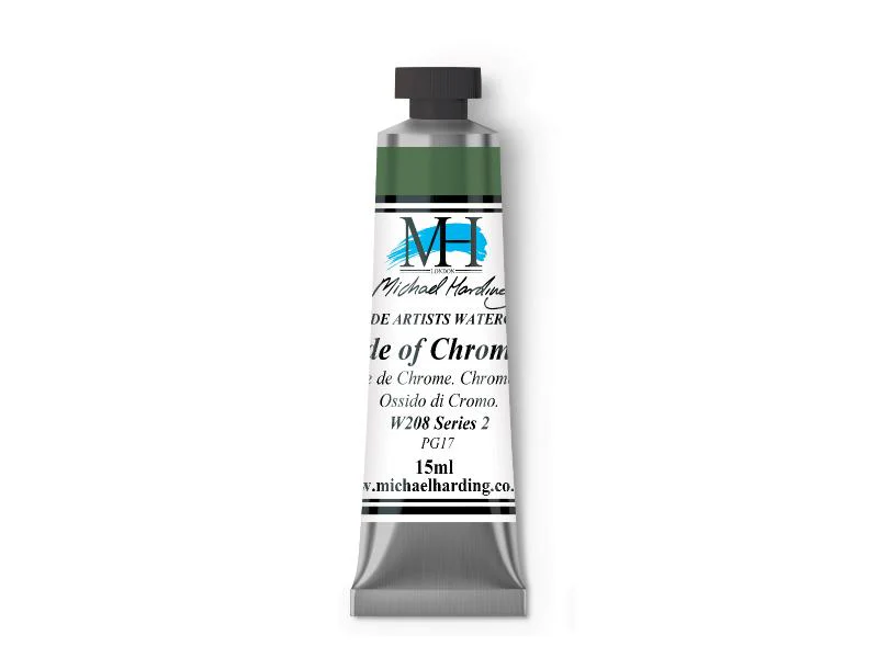 Michael Harding Artists Watercolor 15ml - Oxide of Chromium - Image 2