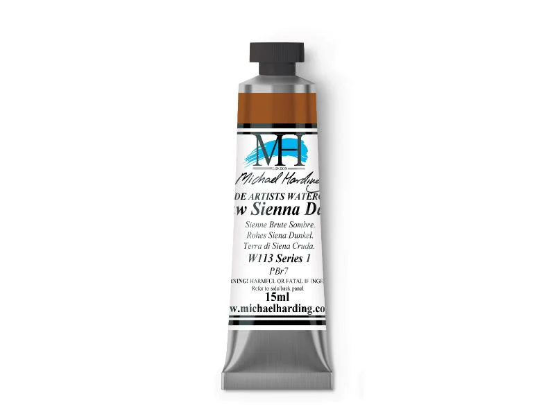 Michael Harding Artists Watercolor 15ml - Raw Sienna Dark - Image 2