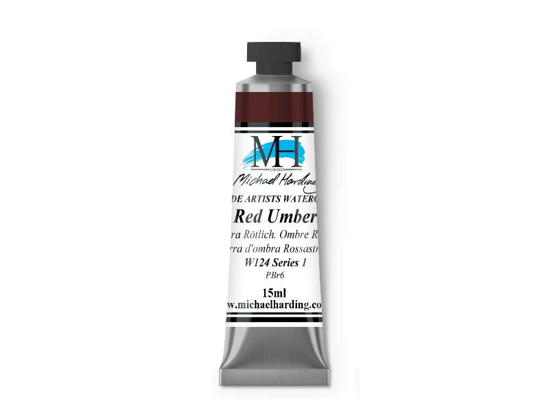 Michael Harding Artists Watercolor 15ml - Red Umber - Image 2