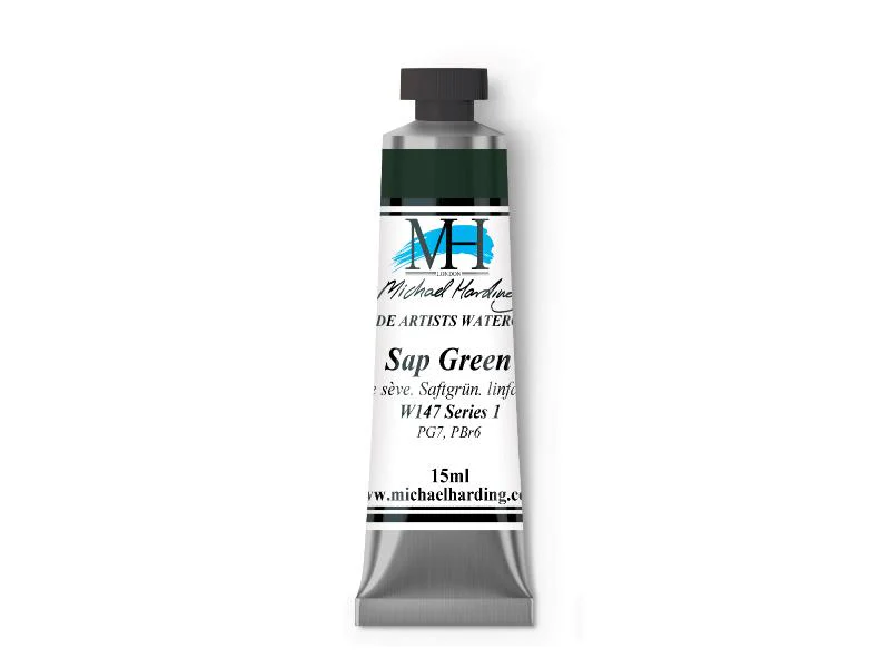 Michael Harding Artists Watercolor 15ml - Sap Green - Image 2