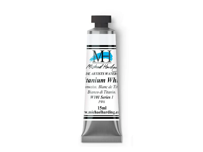 Michael Harding Artists Watercolor 15ml - Titanium White - Image 2