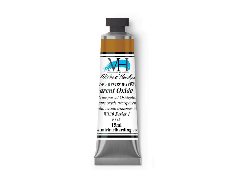 Michael Harding Artists Watercolor 15ml - Transparent Oxide Yellow - Image 2