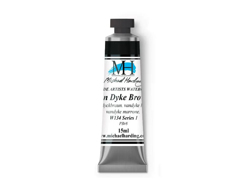 Michael Harding Artists Watercolor 15ml - Vandyke Brown - Image 2