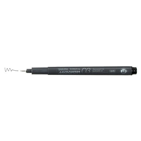 Sakura Microperm Pen 0.35mm - Black