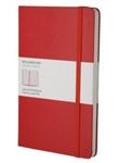 Clearance - Moleskine Squared Hardcover Notebook - Large 5 X 8.25 Red