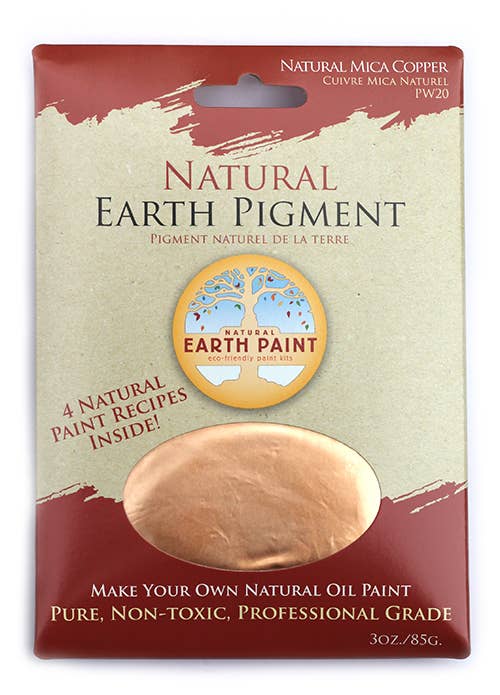 Natural Earth Paint - 3 oz. Earth & Mineral Pigments - Mayan Red - Image 14