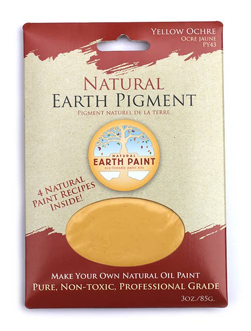 Natural Earth Paint - 3 oz. Earth & Mineral Pigments - Orange Ochre - Image 26