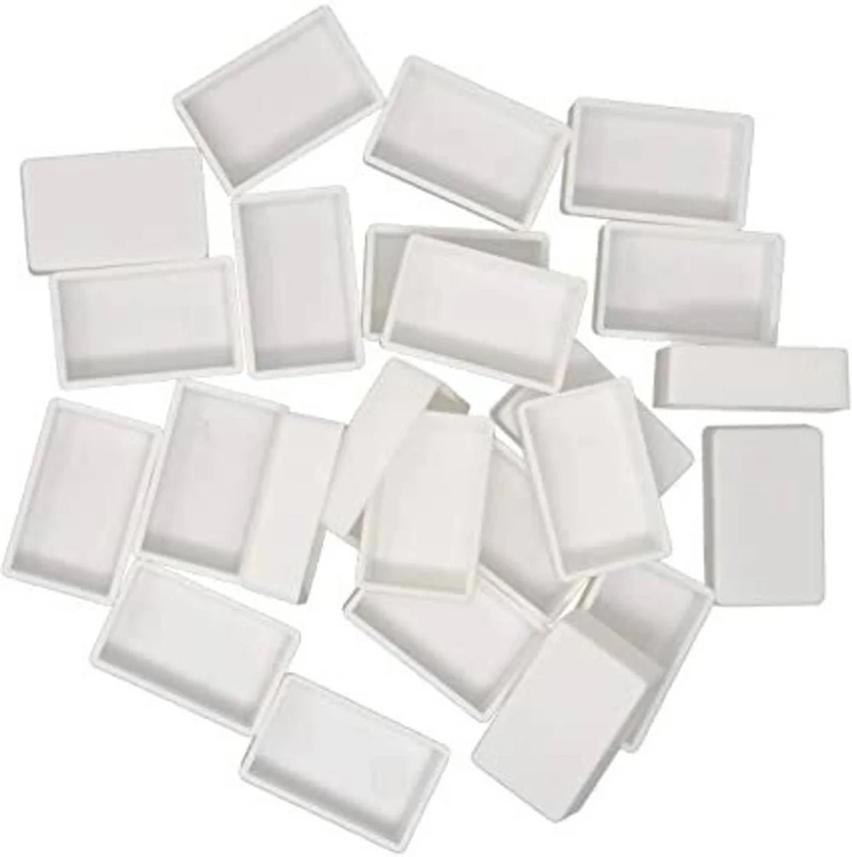 Watercolor Full Size Empty Pans 29mm x 19mm x 10mm (Set of 15)