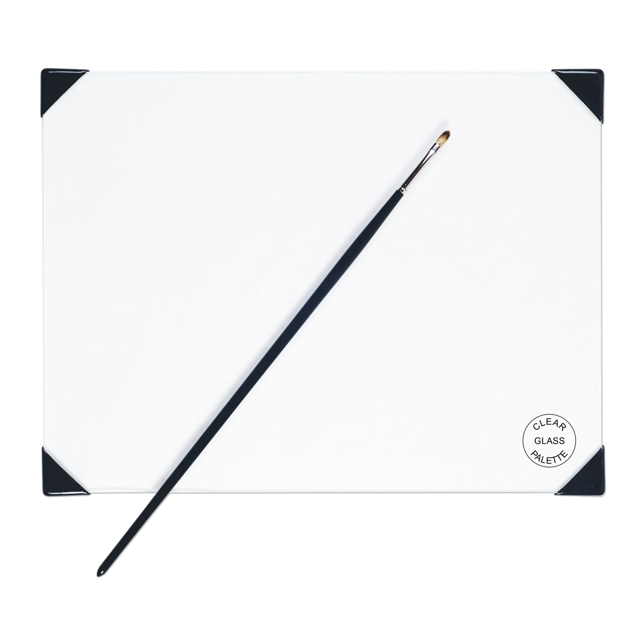 New Wave POSH Glass Table Top Palette, Clear, 9" x 12"