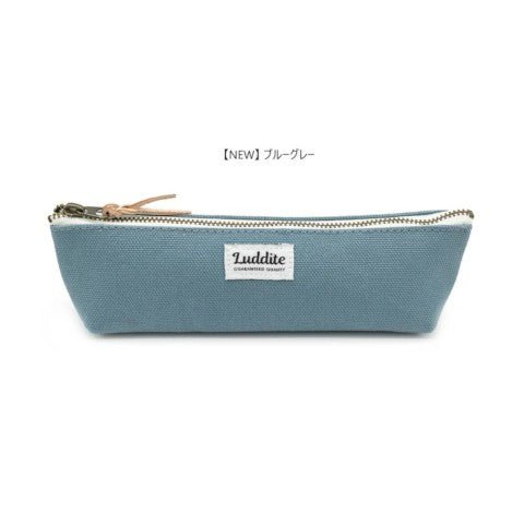 Luddite No. 8 Canvas Boat Pencil Case - Blue Grey