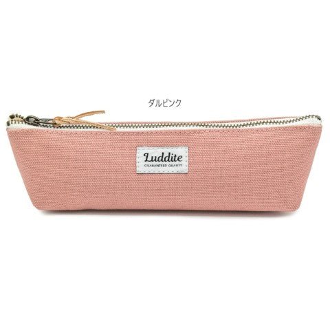 Luddite No. 8 Canvas Boat Pencil Case - Dull Pink
