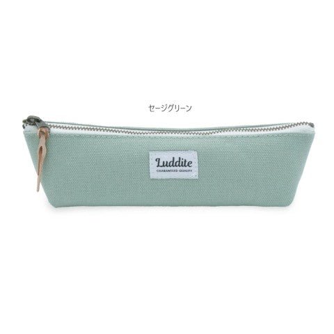 Luddite No. 8 Canvas Boat Pencil Case - Sage Green