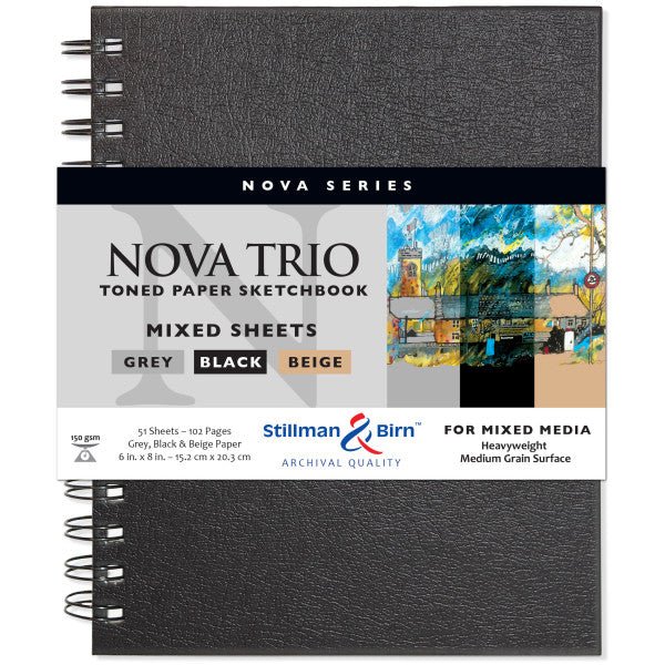 Nova Wire-bound 6X8 Trio Mix - 51 Sheets