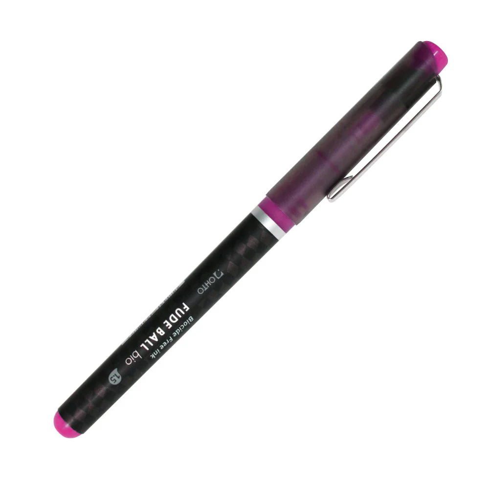 OHTO 'Fude' Ball - Liquid ink Roller Ball Pen 1.5 mm, Pink Ink