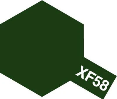 Tamiya Mini Acrylic 10 ml - XF-58 Olive Green Matte Finish - Image 2