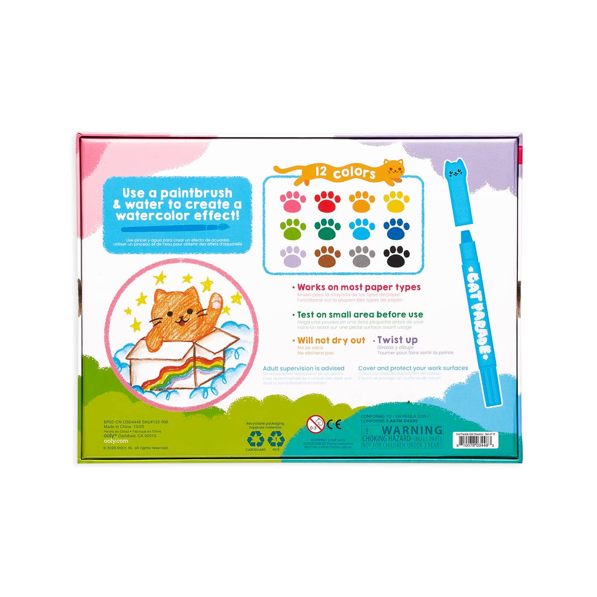 OOLY - Cat Parade Gel Crayons - Set of 12 - Image 2