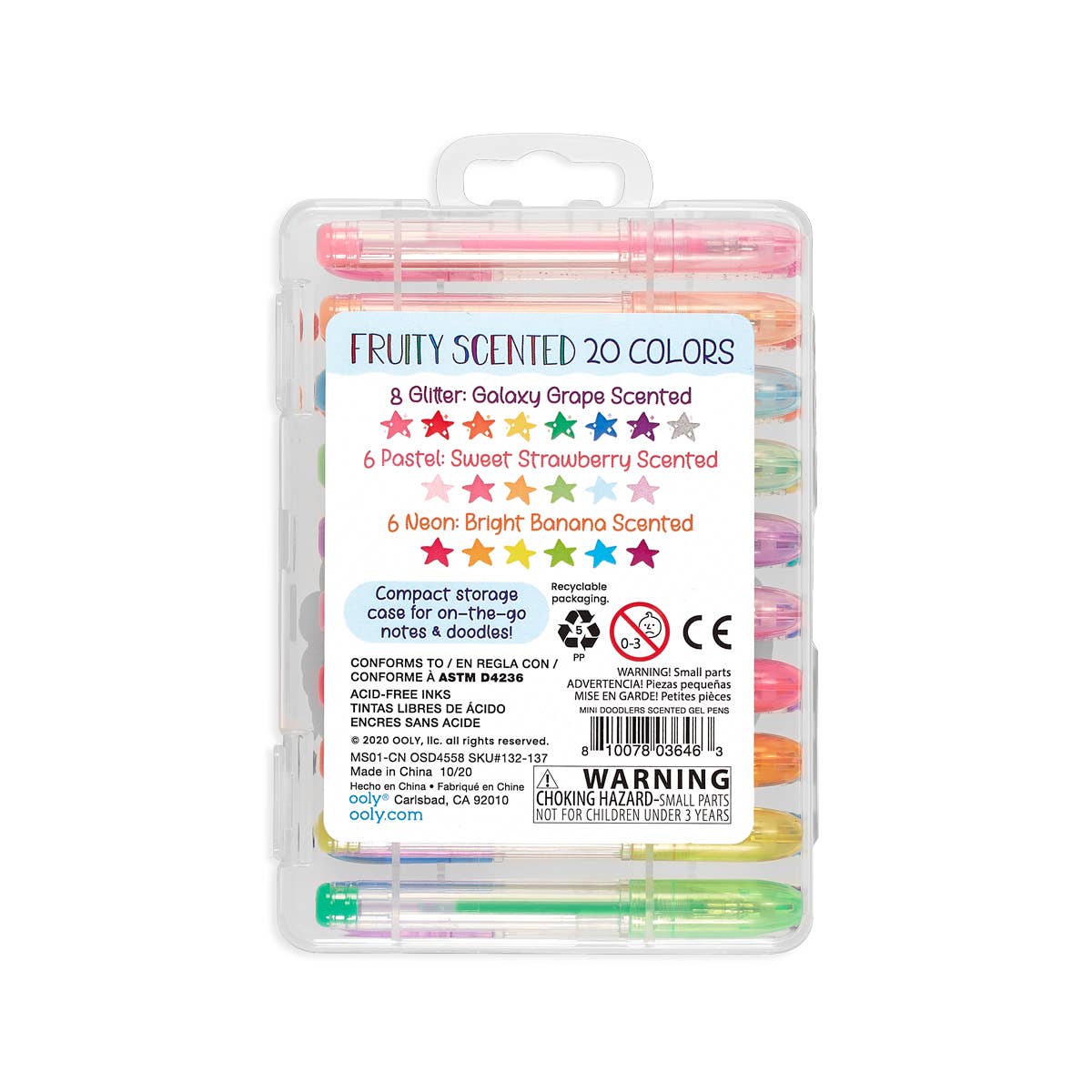 OOLY - Mini Doodlers Fruity Scented Gel Pens - Set of 20 - Image 3