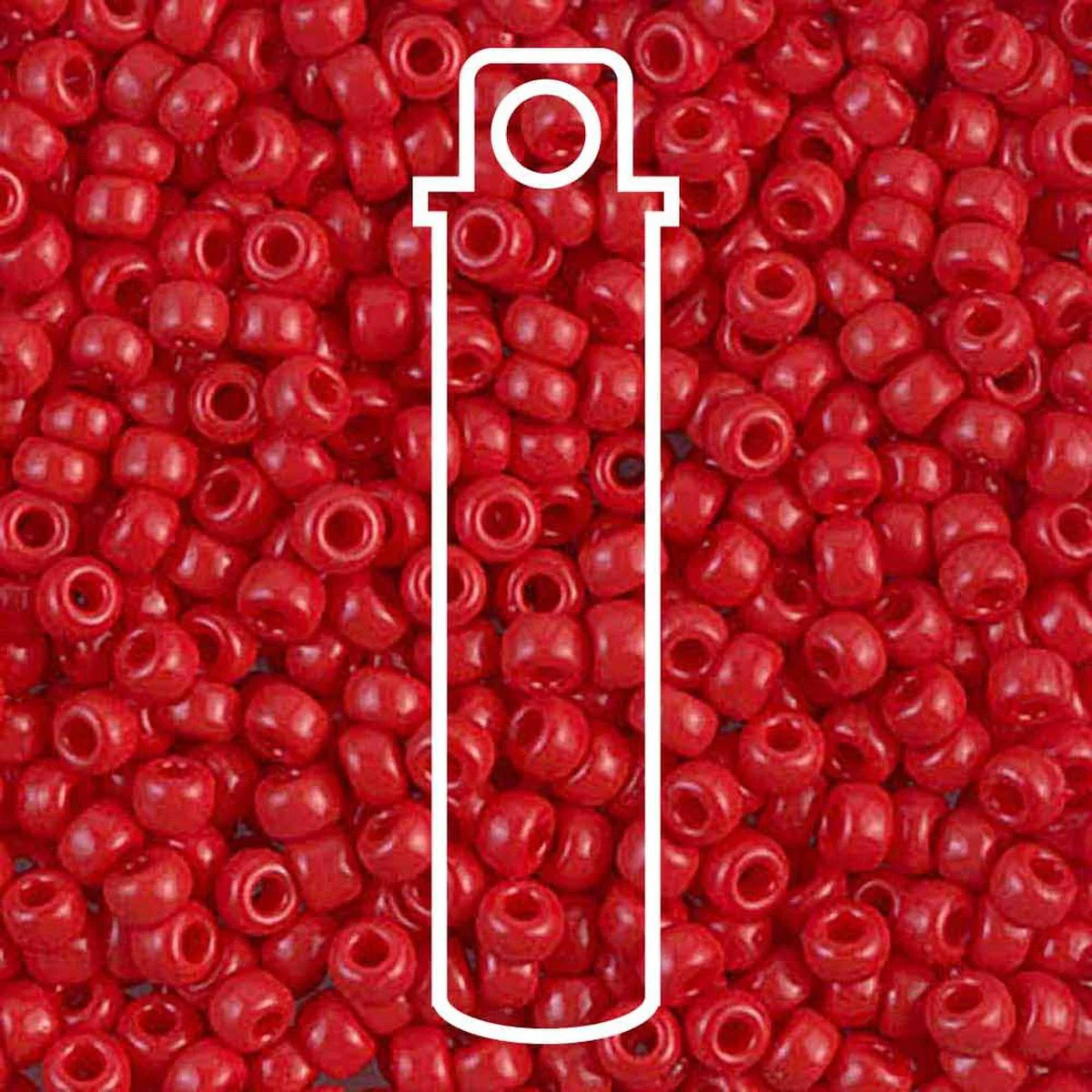 Miyuki Round 11/0 (2mm) Seed Beads - Opaque Red - approx. 8.2 grams