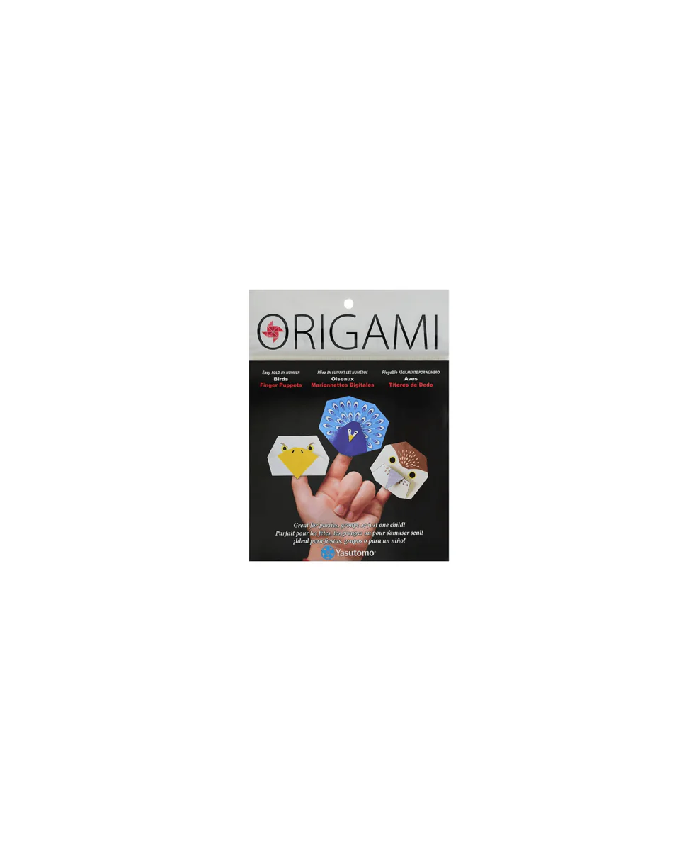 Origami FBN Finger Puppets Birds 3 Birds 12 Sheets
