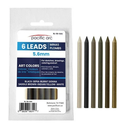 Pacific Arc 5.6mm Lead 6 piece Sets - Colored