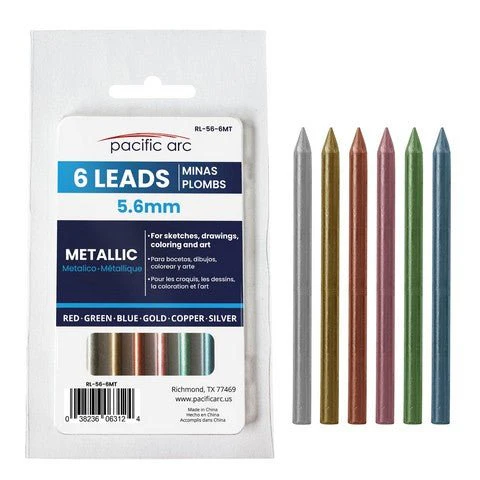 Pacific Arc 5.6mm Lead 6 piece Sets - Metallic