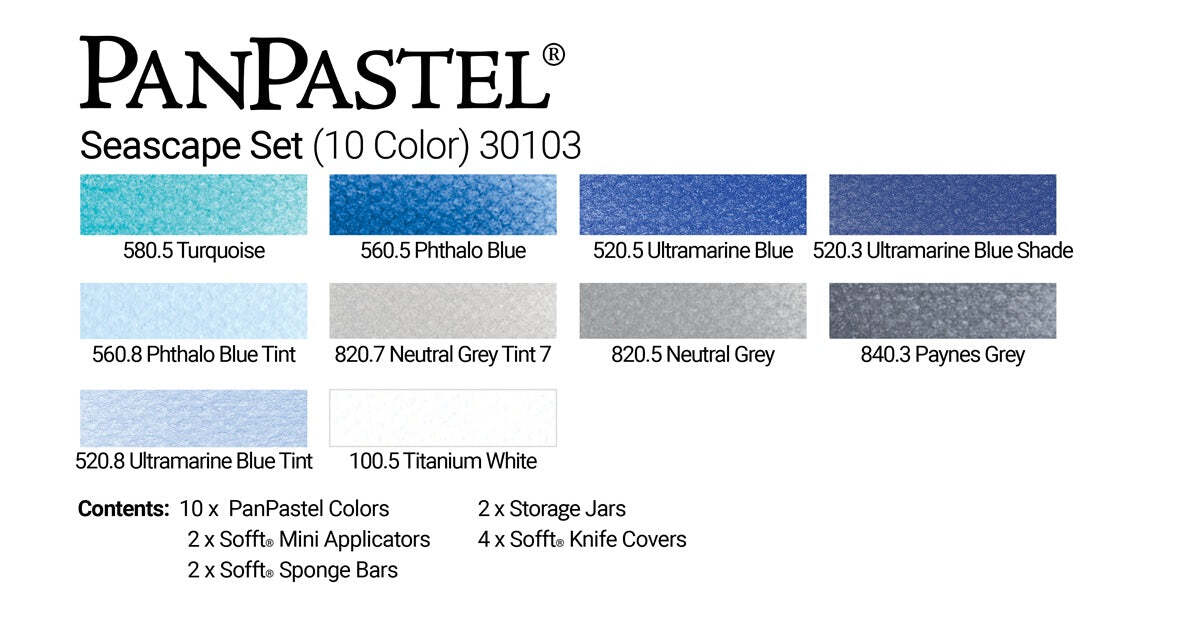 PanPastel Set - 10 Color Set - Seascape - Image 3