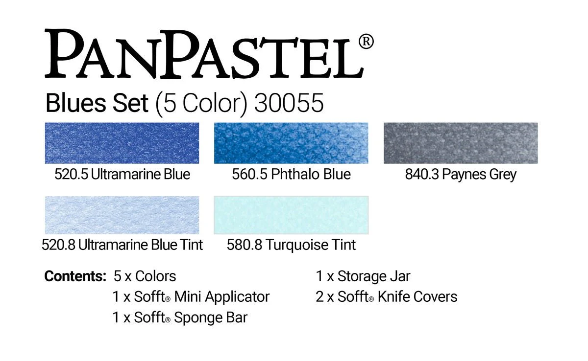 PanPastel Set - 5 Color Set - Blues - Image 3