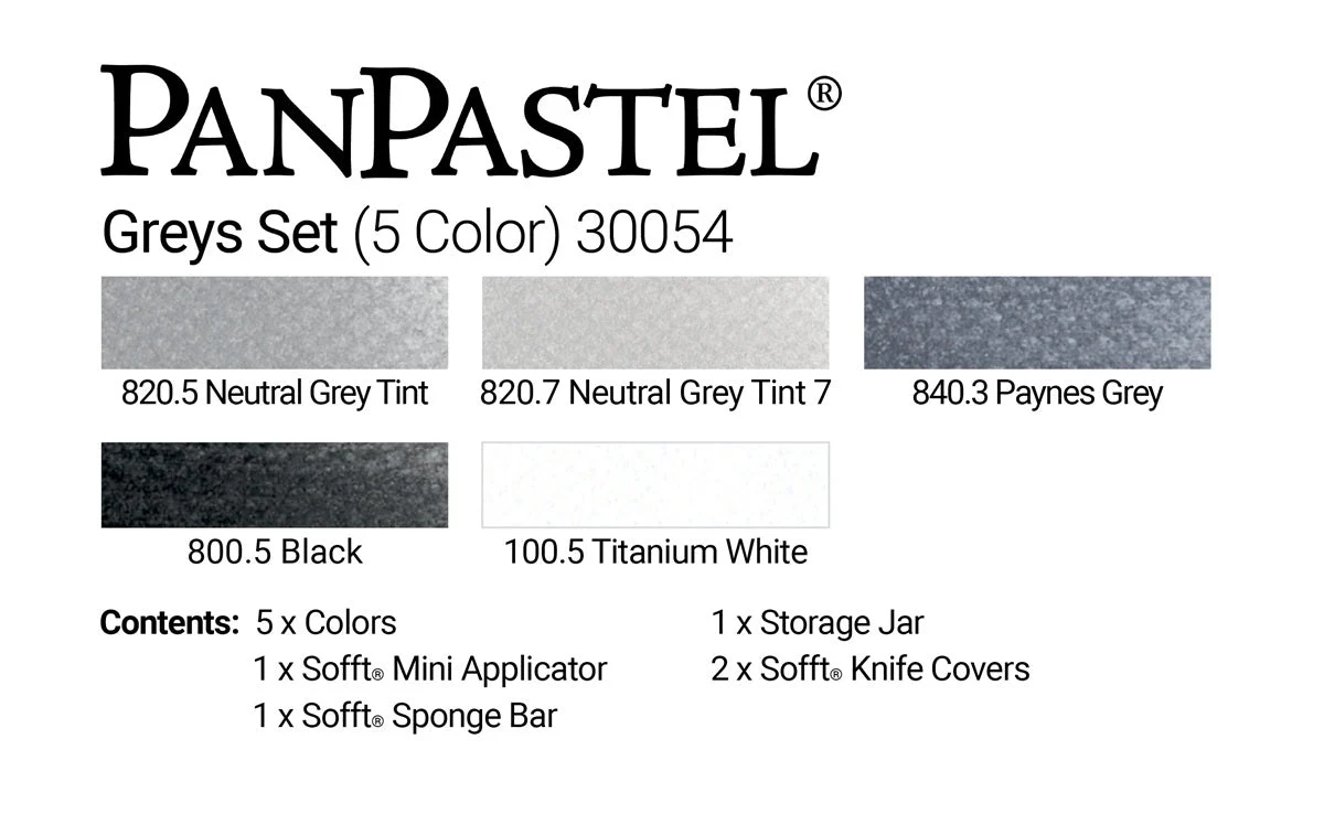 PanPastel Set - 5 Color Set - Grays - Image 3