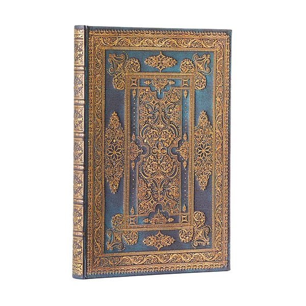 Paperblanks - Luxe Design - Blue Luxe Hardcover Journals Midi 144 pg Unlined