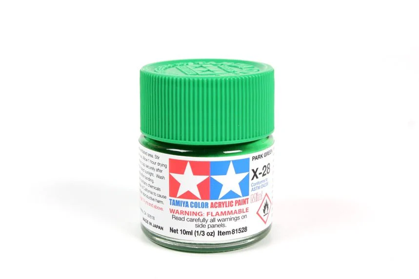 Tamiya Mini Acrylic 10 ml - X-28 Park Green Gloss Finish