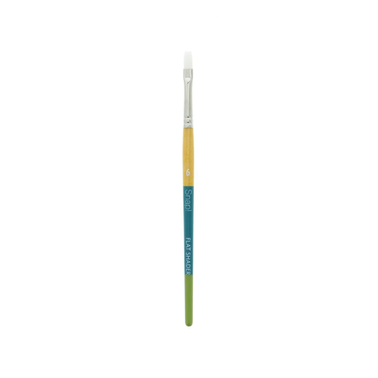 Princeton Snap White Taklon Short Handled Flat Shader  6