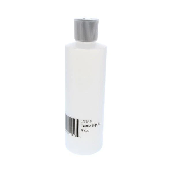Pennco Empty Flip Top Plastic Bottle, 8 oz.