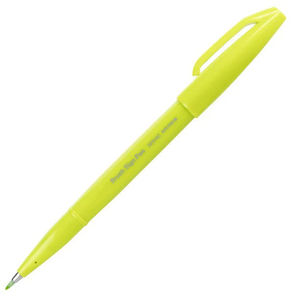 Pentel Brush Sign Pen - Lime Green