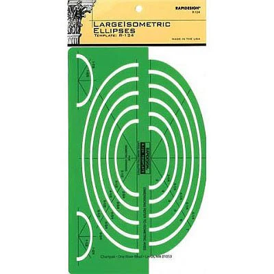 Picket Rapidesign R-124 Large Isometric Ellipse Template