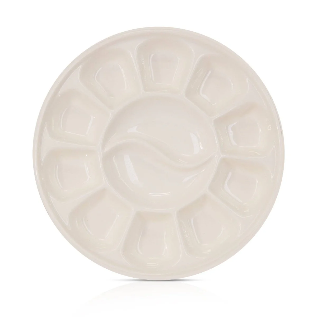 Pintar Art Supply - Pintar 12 Well Round Ceramic Watercolor Paint Palette Tray - Image 2
