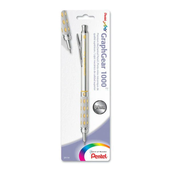 Pentel Arts GraphGear 1000 Automatic Drafting Pencil (0.9mm), 1-Pk