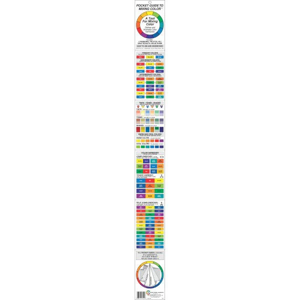 Color Wheel Co Pocket Guide to Mixing Color - 3 in x 5 in, Folded