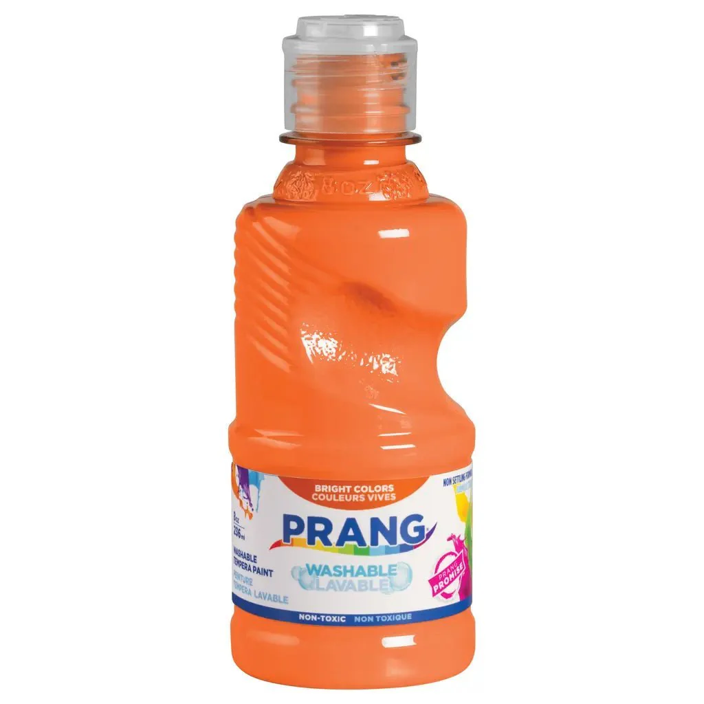 Prang Washable Ready-to-Use Tempera Paint, 8 oz - Orange