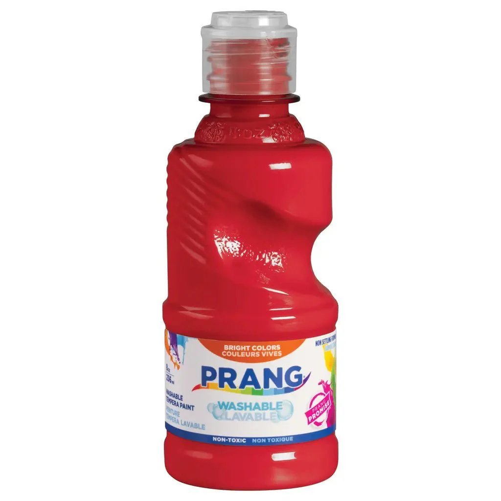 Prang Washable Ready-to-Use Tempera Paint, 8 oz - Red