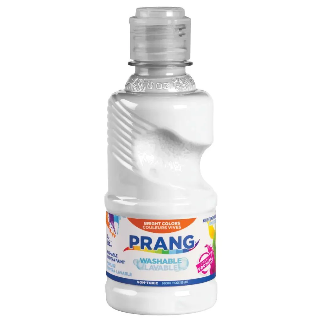 Prang Washable Ready-to-Use Tempera Paint, 8 oz - White