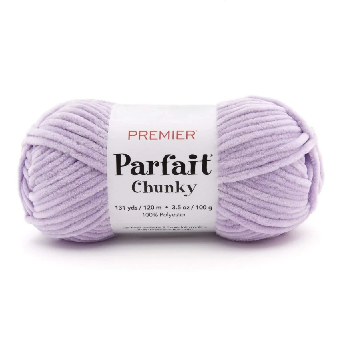 Premier Yarns Parfait Chunky - 100% Polyester - #6 Super Bulky, 131 Yards - 1150-04 Lilac