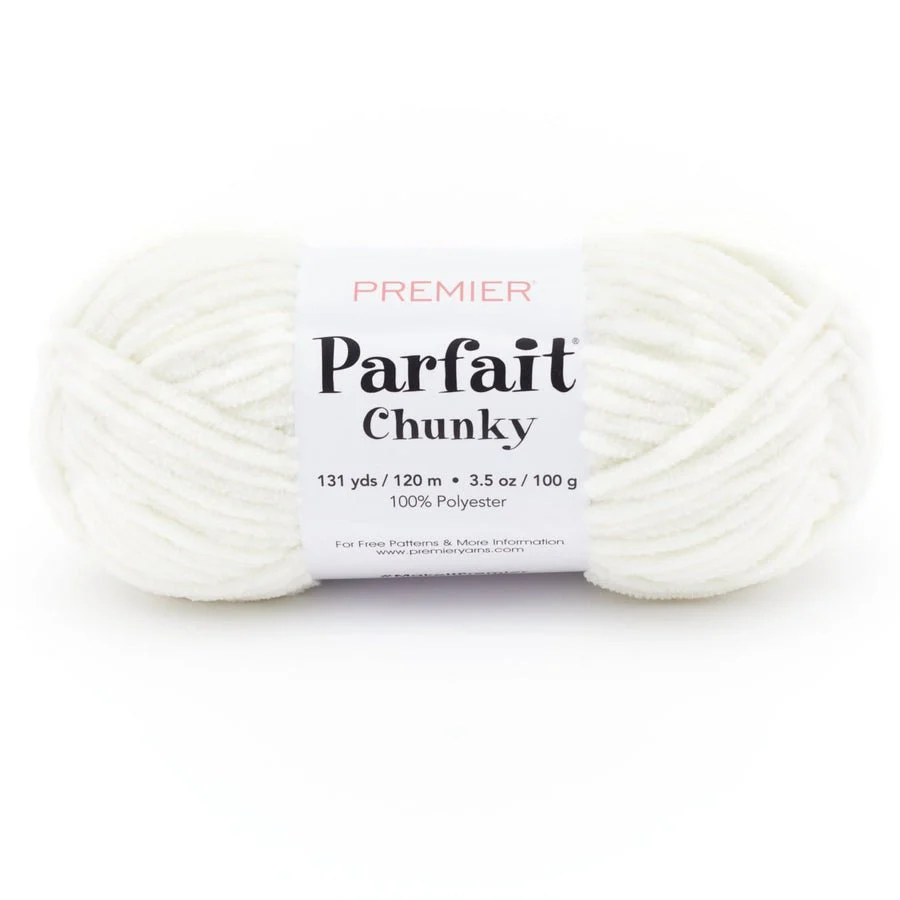 Premier Yarns Parfait Chunky - 100% Polyester - #6 Super Bulky, 131 Yards - 1150-07 Cream