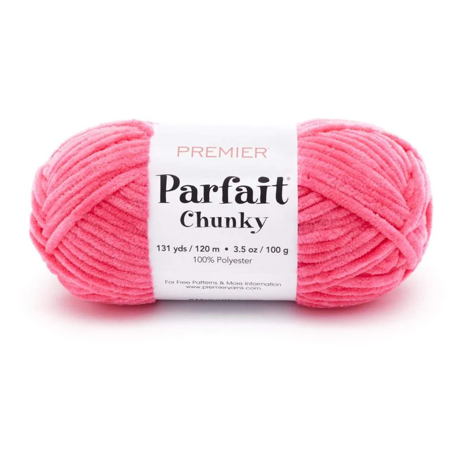 Premier Yarns Parfait Chunky - 100% Polyester - #6 Super Bulky, 131 Yards - 1150-23 Hibiscus