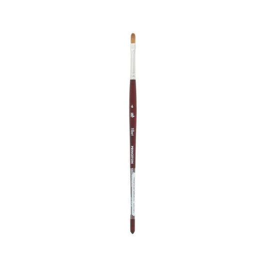 Princeton Series 3950 Velvetouch Mixed Media Brush - Filbert 4