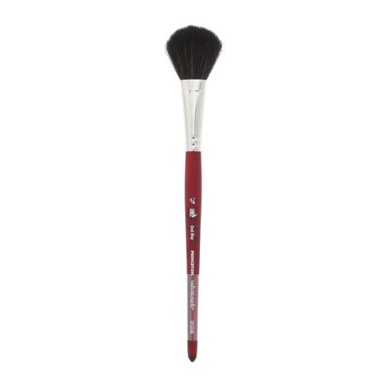 Princeton Series 3950 Velvetouch Mixed Media Brush - Oval Mop 3/4 inch
